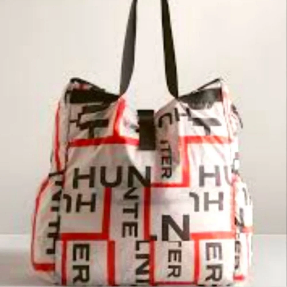 Hunter Original Ripstop Packable Tote Bag Exploded Logo